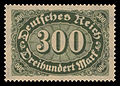 300 Mark Inlandsbriefporto 1. bis 31. Juli 1923