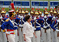 Dilma Rousseff inspecting the Presidential Guard