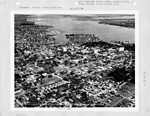 An aerial photograph taken of Downtown Bradenton in August 1941 by the US Army Air Forces.