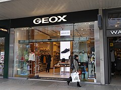 Geox shop in Oxford Street, London