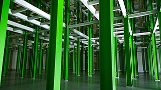 Vier der sechs Etagen des Green IT Cubes (Reallabor) sollen noch gefüllt werden