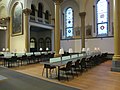 Desks and seating at the Grey Nuns Reading Room.