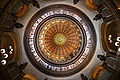 Image 40The dome of the Illinois State Capitol. Designed by architects Cochrane and Garnsey, the dome's interior features a plaster frieze painted to resemble bronze and illustrating scenes from Illinois history. Stained glass windows, including a stained glass replica of the State Seal, appear in the oculus. Ground was first broken for the new capitol on March 11, 1869, and it was completed twenty years later. Photo credit: Daniel Schwen (from Portal:Illinois/Selected picture)