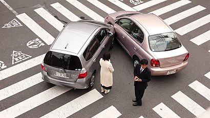 A car accident in Tokyo