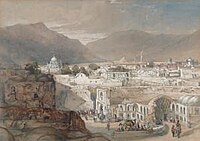 Interior of the City of Kandahar, as drawn by Rattray in Dec. 1841