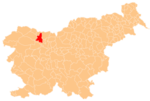 The location of the Municipality of Radovljica