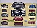 Plaques from Irish machinery manufacturers
