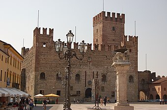 The lower castle and the Lion of Saint Mark