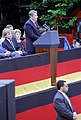 West Berlin mayor Eberhard Diepgen watching the speech