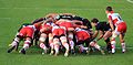 Image 9 Scrum (rugby) Credit: PierreSelim A rugby football scrum. More selected pictures