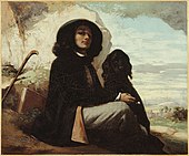 Self-Portrait with a Black Dog, 1842