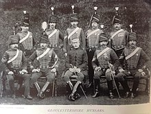 Photograph of yeomanry sergeants in the late 19th century