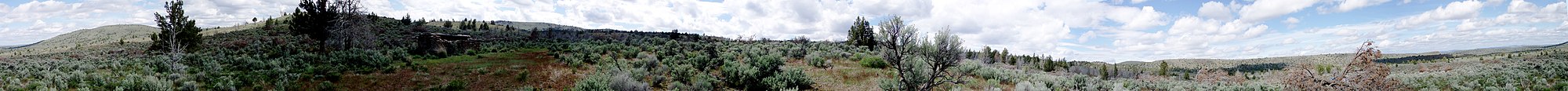 Panorama of the high desert in Central Oregon