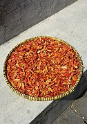 Sundried chili at Imogiri, Yogyakarta, Indonesia