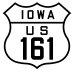 U.S. Highway 161 marker