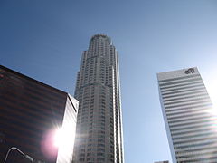 The U.S. Bank Tower is the third-tallest building west of the Mississippi River