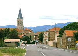 The road into Vernosc-lès-Annonay