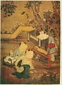 "A Children's Puppet Show", a painting by the Song-dynasty era Chinese artist, Early 12th century AD.