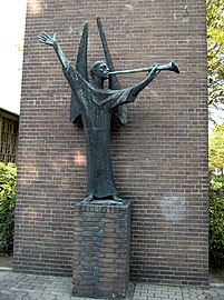 Angel with Trumpet, Erlöserkirche Krefeld-Lindental