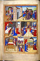 Scenes from the Life of Christ and Life of the Virgin in the same book