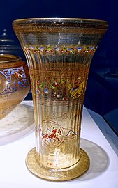 Beaker. Glass. Mamluk period, Syria, late 13th-century,