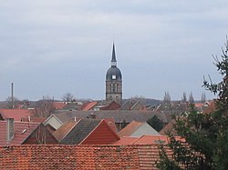 Calvörde roofs with St George's Church