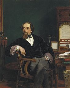 Charles Dickens in His Study, 1859