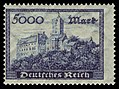Ostseite auf Briefmarke der Reichspost (1923)
