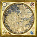 Image 17The Fra Mauro map, a medieval European map, was made around 1450 by the Italian monk Fra Mauro. It is a circular world map drawn on parchment and set in a wooden frame, about two meters in diameter. (from History of cartography)