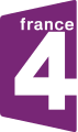 Logo of France 4 from 2005 to 2008