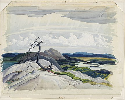 The Whitefish Hills, watercolour over graphite on wove paper, 1929, National Gallery of Canada, Ottawa