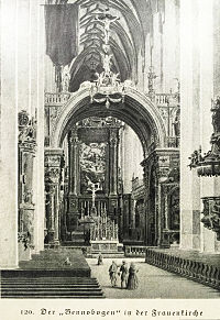 Inneres der Kirche vor dem Umbau von 1858–1868