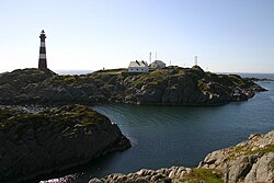 View of the Hellisøy Lighthouse