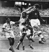 India national team playing against Australia at Olympic Park stadium, Melbourne in 1956 Olympics