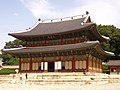 Injeongjeon Hall, the throne hall of Changdeokgung Palace, a UNESCO World Heritage Site.