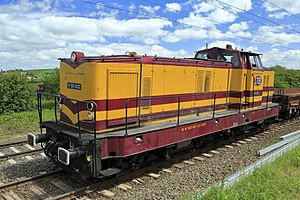 Lokomotive V90 002 in Erdeborn