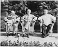 Churchill, Truman, and Stalin at the Potsdam Conference