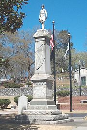 Nathan Bedford Forrest monument in Myrtle Hill Cemetery, Rome, Georgia