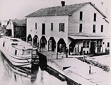 Miami and Erie Canal, at Rupps Store, Waterville, Ohio, 1888