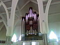 Pipe organ at the right wing of the church