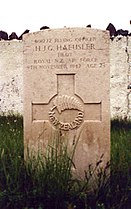 Grave of F/O H. J. G. Haeusler[a]