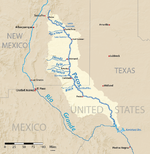 Map of the Pecos River watershed.