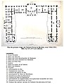 Layout of the first floor of the Château-Vieux in Meudon, 1700