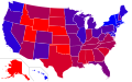 based on average margins of victory from the last 5 presidential elections