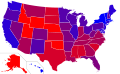 based on average margins of victory from the last 5 presidential elections
