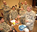 Georgia State Defense Force members help recertify Georgia Army National Guard medics in CPR/AED.