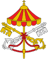 The umbraculum, emblem of the Holy See during a sede vacante