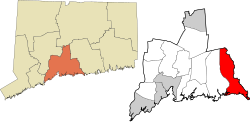 Madison's location within the South Central Connecticut Planning Region and the state of Connecticut