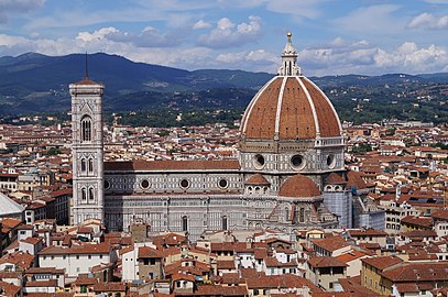 The Duomo (15th c.) and Campanile (14th c.) of Florence Cathedral (1296–1366)