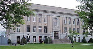 Das Wilkin County Courthouse in Breckenridge, gelistet im NRHP mit der Nr. 80002182[1]